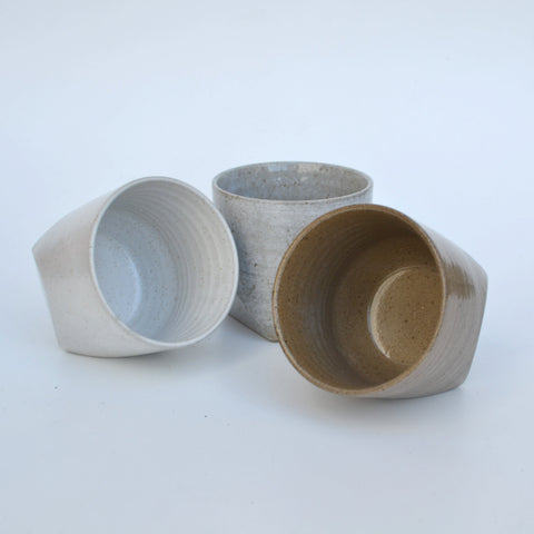 Snow Faceted Rocks Cup (4-Pack)