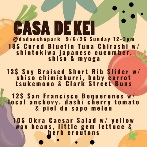 *OFFSITE* Everyday Sake Lunch @ DADA ECHO PARK (Los Angeles)