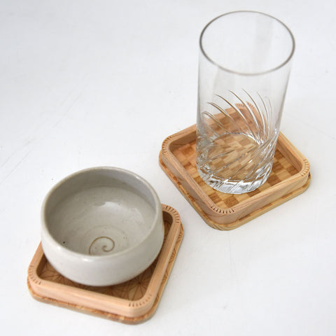 Yoshitani Sugi Coaster (Set of 2)