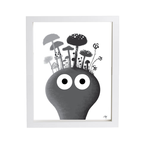 Mushroom Head Print
