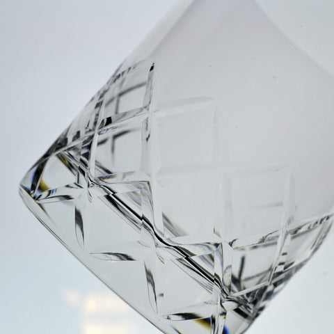 Hard Strong Diamond Cut XL Rocks Glass (6-Pack)