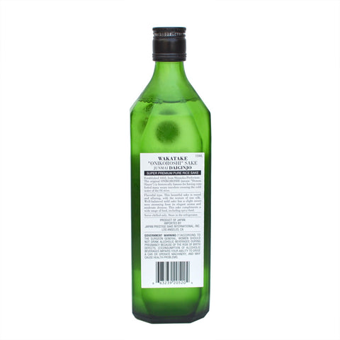 Wakatake Onikoroshi Junmai Daiginjo Sake (BTL 720ml)